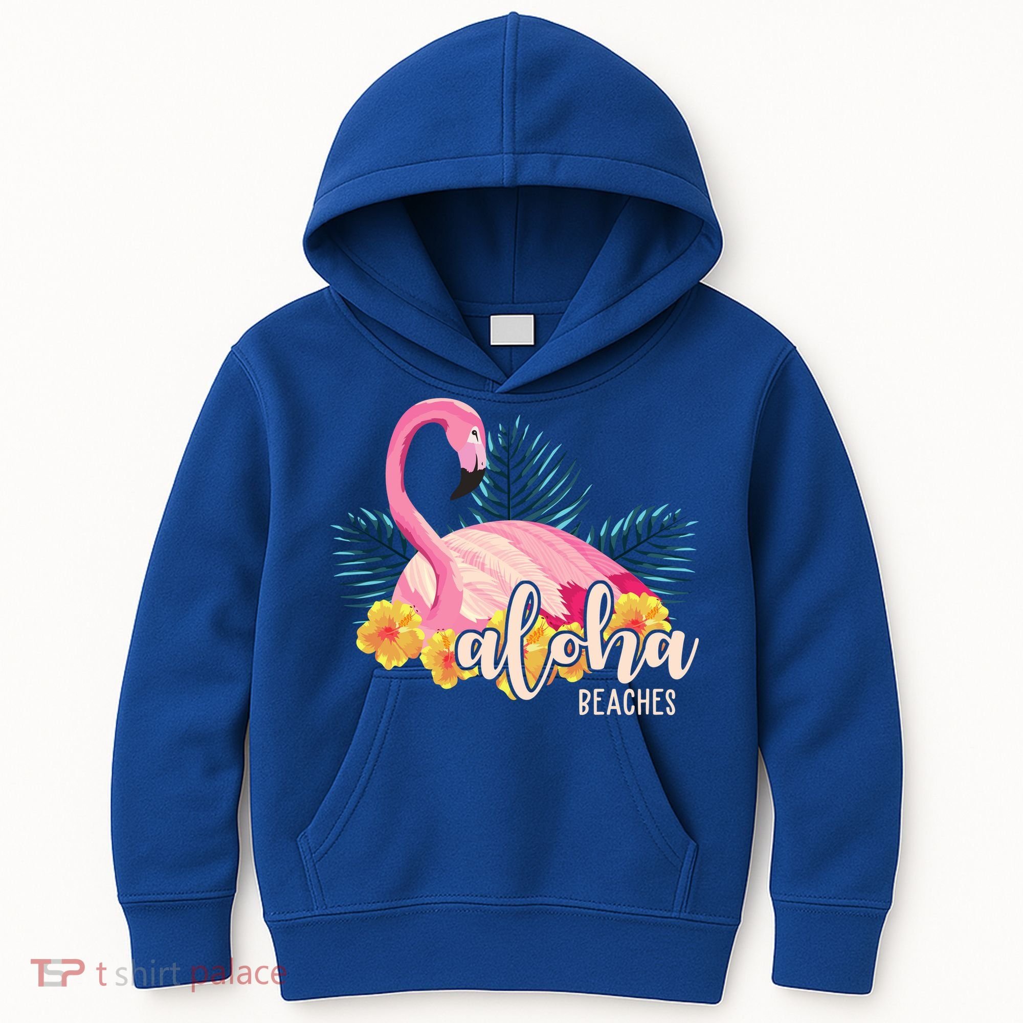 Aloha Beaches Flamingo Tropical Kids Hoodie