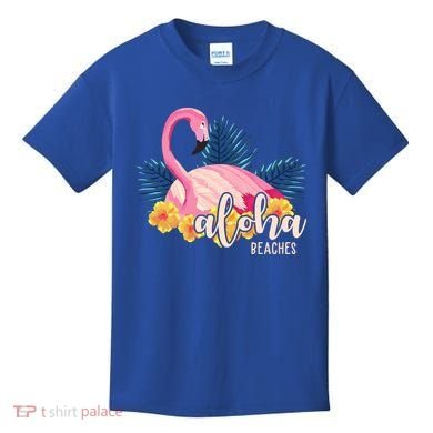 Aloha Beaches Flamingo Tropical Kids T-Shirt