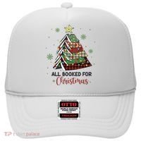 All Booked For Christmas Funny Christmas Book Tree Hat thumb 0