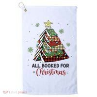 All Booked For Christmas Funny Christmas Book Tree Golf Towel thumb 0
