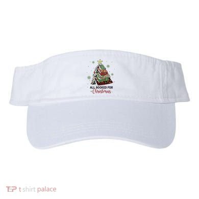 All Booked For Christmas Funny Christmas Book Tree Visor