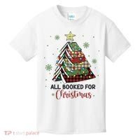 All Booked For Christmas Funny Christmas Book Tree Kids T-Shirt thumb 0