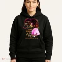 August Birthday Funny Melanin Afro Queen Black Wo Hoodie thumb 5