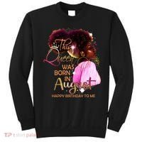 August Birthday Funny Melanin Afro Queen Black Wo Sweatshirt thumb 0