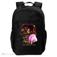 August Birthday Funny Melanin Afro Queen Black Wo Backpack thumb 0