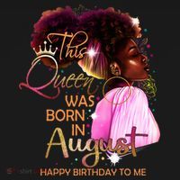 August Birthday Funny Melanin Afro Queen Black Wo Women's Hoodie thumb 2