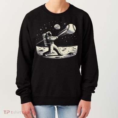 Astronaut Baseball Funny Space Baseball Women's Sweatshirt