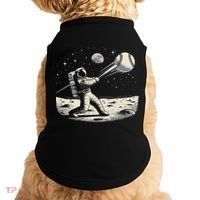 Astronaut Baseball Funny Space Baseball Doggie Tank thumb 0