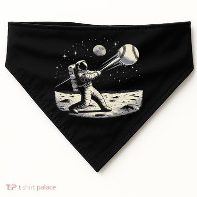 Astronaut Baseball Funny Space Baseball USA-Made Doggie Bandana
