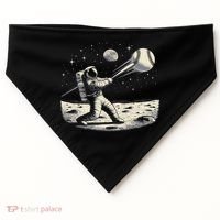 Astronaut Baseball Funny Space Baseball USA-Made Doggie Bandana thumb 0