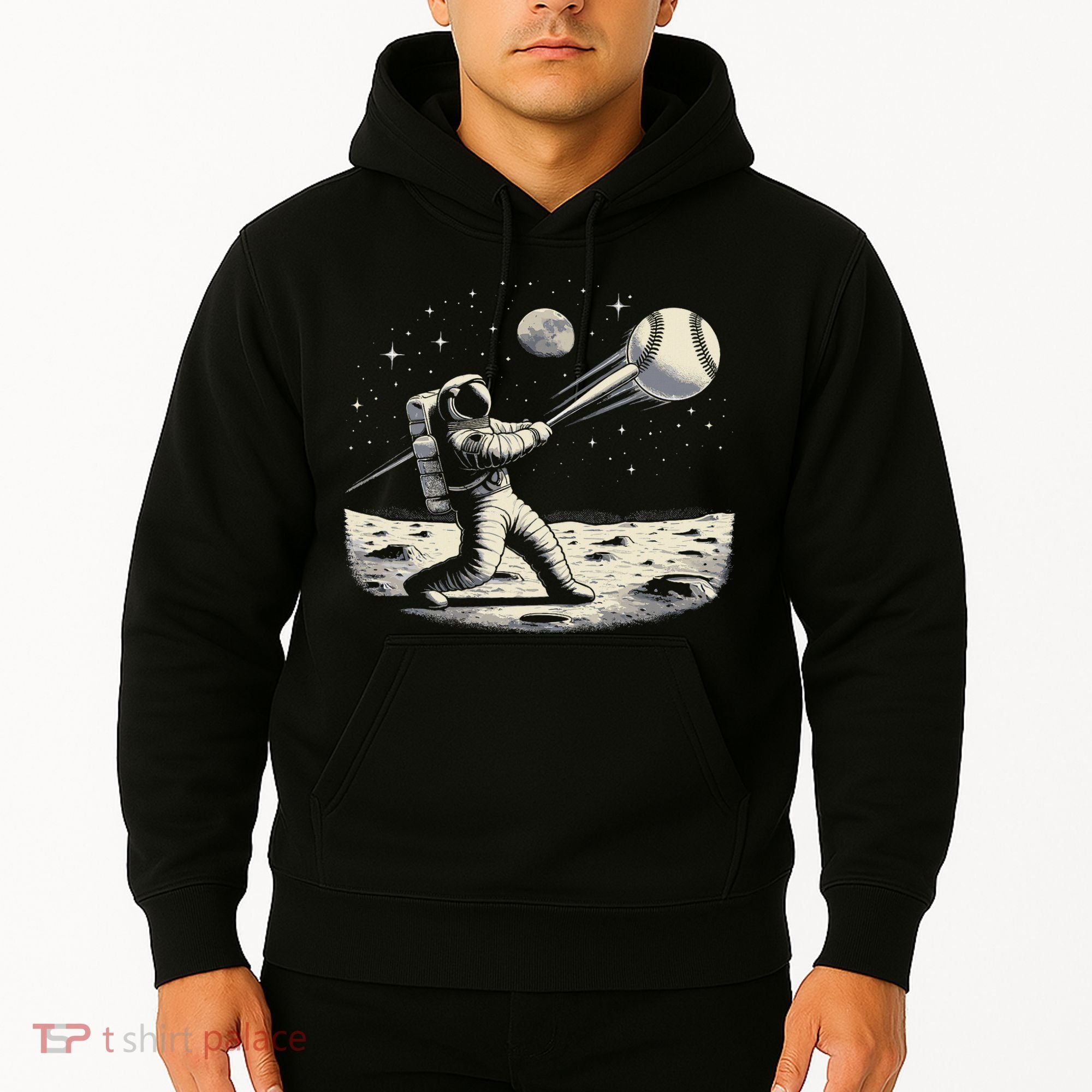Astronaut Baseball Funny Space Baseball Hoodie