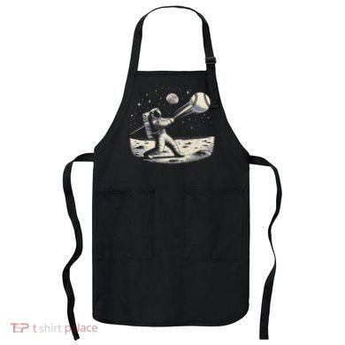 Astronaut Baseball Funny Space Baseball Apron