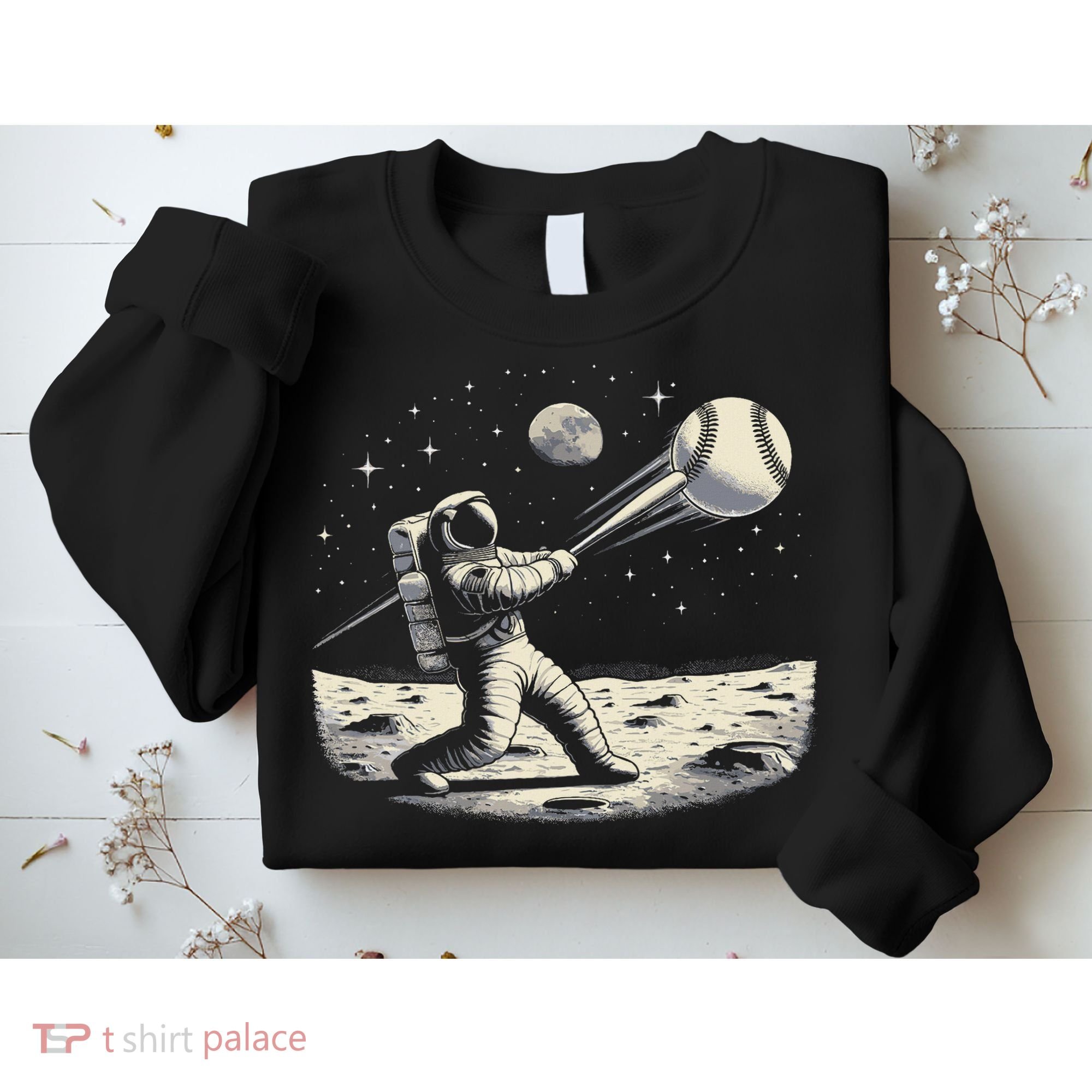 Astronaut Baseball Funny Space Baseball Sweatshirt