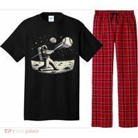 Astronaut Baseball Funny Space Baseball Pajama Set thumb 0
