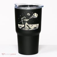Astronaut Baseball Funny Space Baseball Tumbler thumb 0