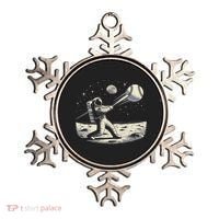 Astronaut Baseball Funny Space Baseball Ornament thumb 0