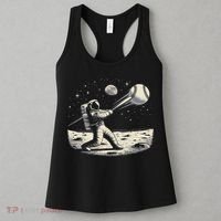 Astronaut Baseball Funny Space Baseball Women's Tank Top thumb 3
