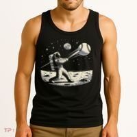 Astronaut Baseball Funny Space Baseball Tank Top thumb 3