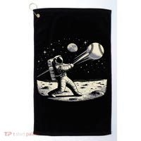 Astronaut Baseball Funny Space Baseball Golf Towel thumb 0