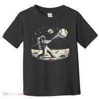 Astronaut Baseball Funny Space Baseball Toddler T-Shirt thumb 0