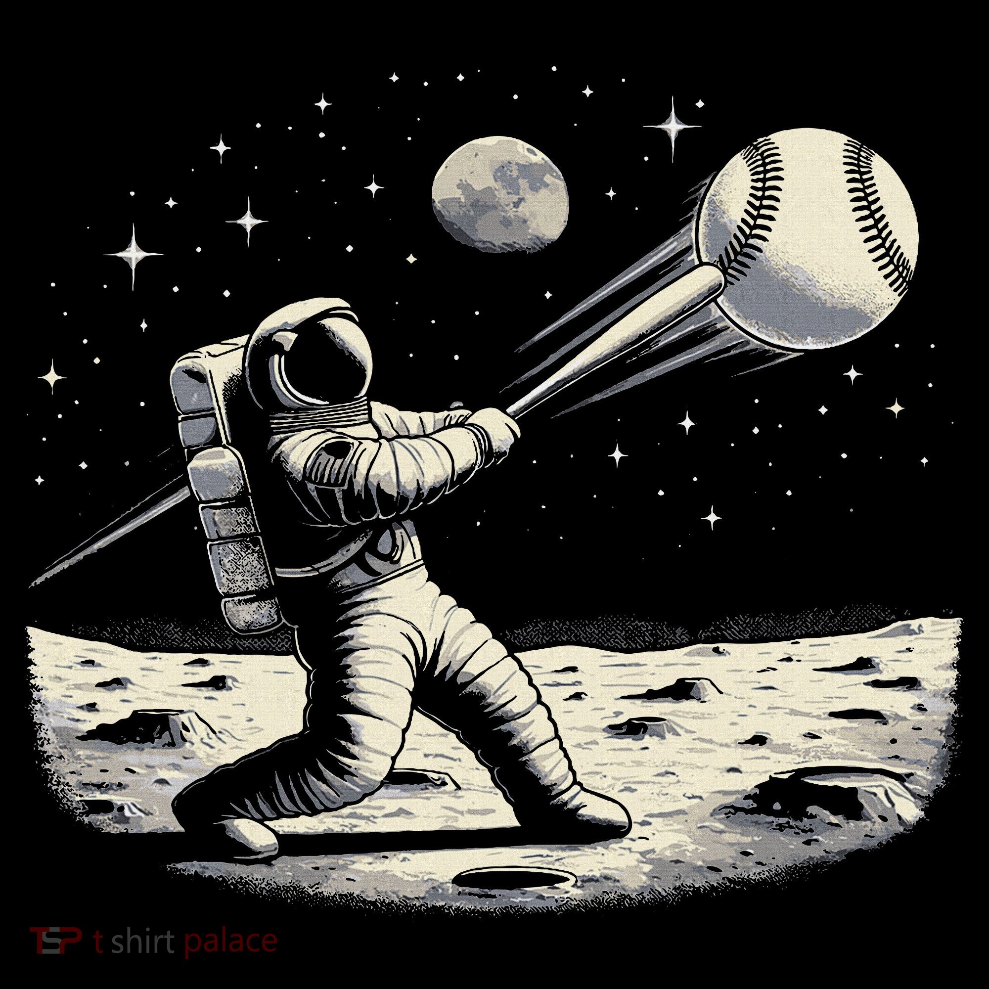 Astronaut Baseball Funny Space Baseball Women's Long Sleeve Shirt