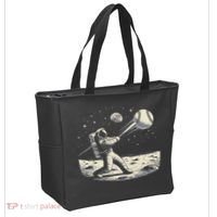 Astronaut Baseball Funny Space Baseball Tote Bag thumb 2