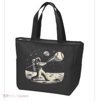 Astronaut Baseball Funny Space Baseball Tote Bag thumb 3