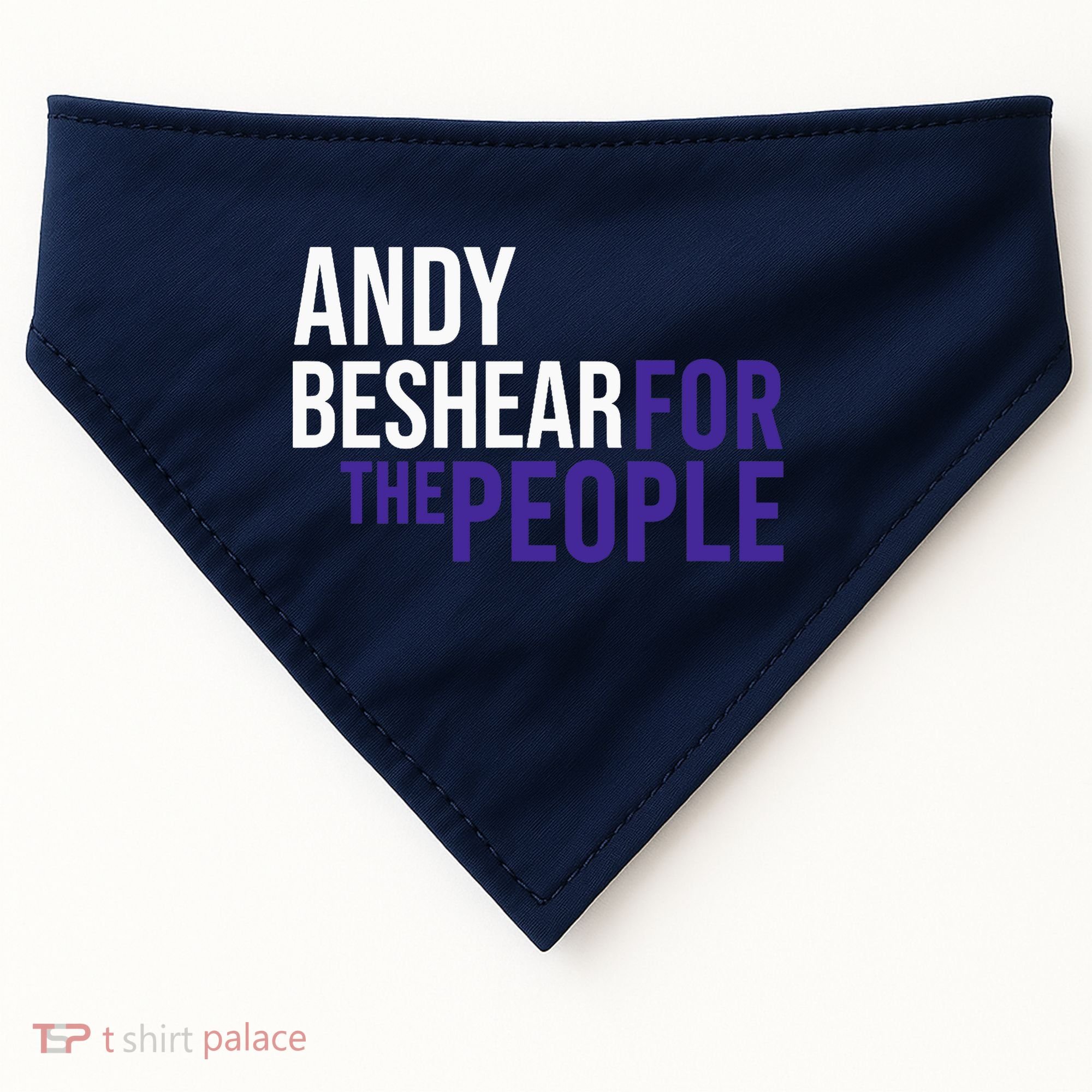 Andy Beshear For The People | Liberal Democrat USA USA-Made Doggie Bandana