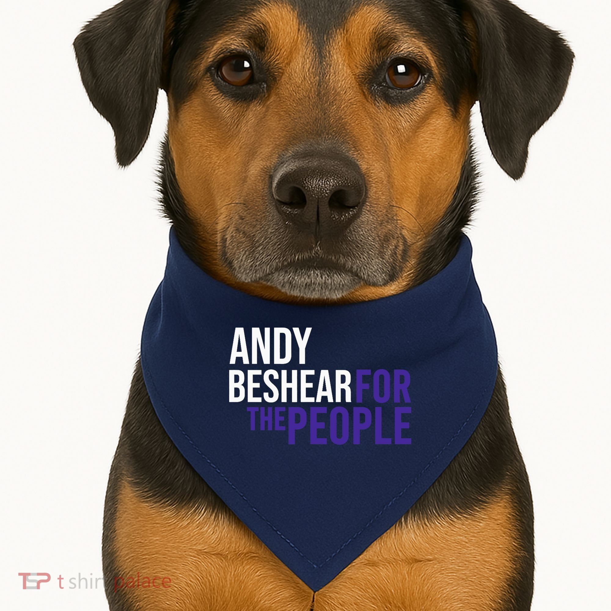 Andy Beshear For The People | Liberal Democrat USA USA-Made Doggie Bandana