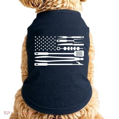 American BBQ Flag Doggie Tank