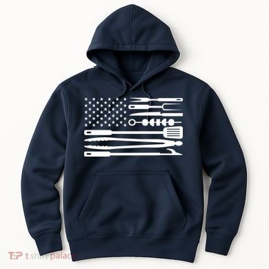 American BBQ Flag Hoodie