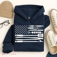 American BBQ Flag Hoodie thumb 4