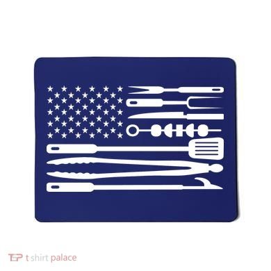American BBQ Flag Mousepad
