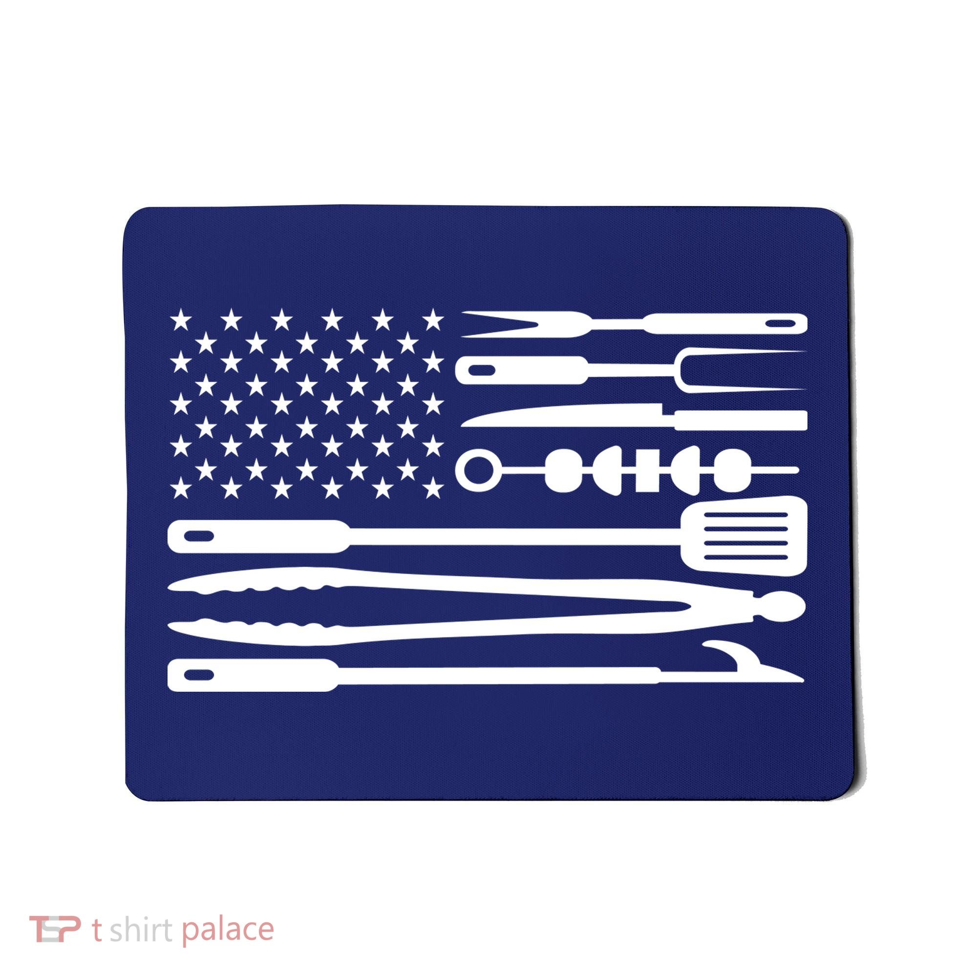 American BBQ Flag Mousepad