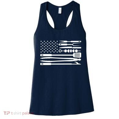 American BBQ Flag Women's Tank Top