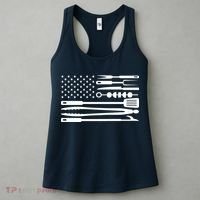 American BBQ Flag Women's Tank Top thumb 3