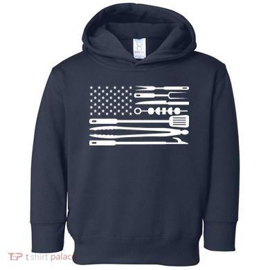 American BBQ Flag Toddler Hoodie