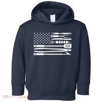American BBQ Flag Toddler Hoodie thumb 0