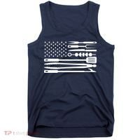 American BBQ Flag Tank Top thumb 0