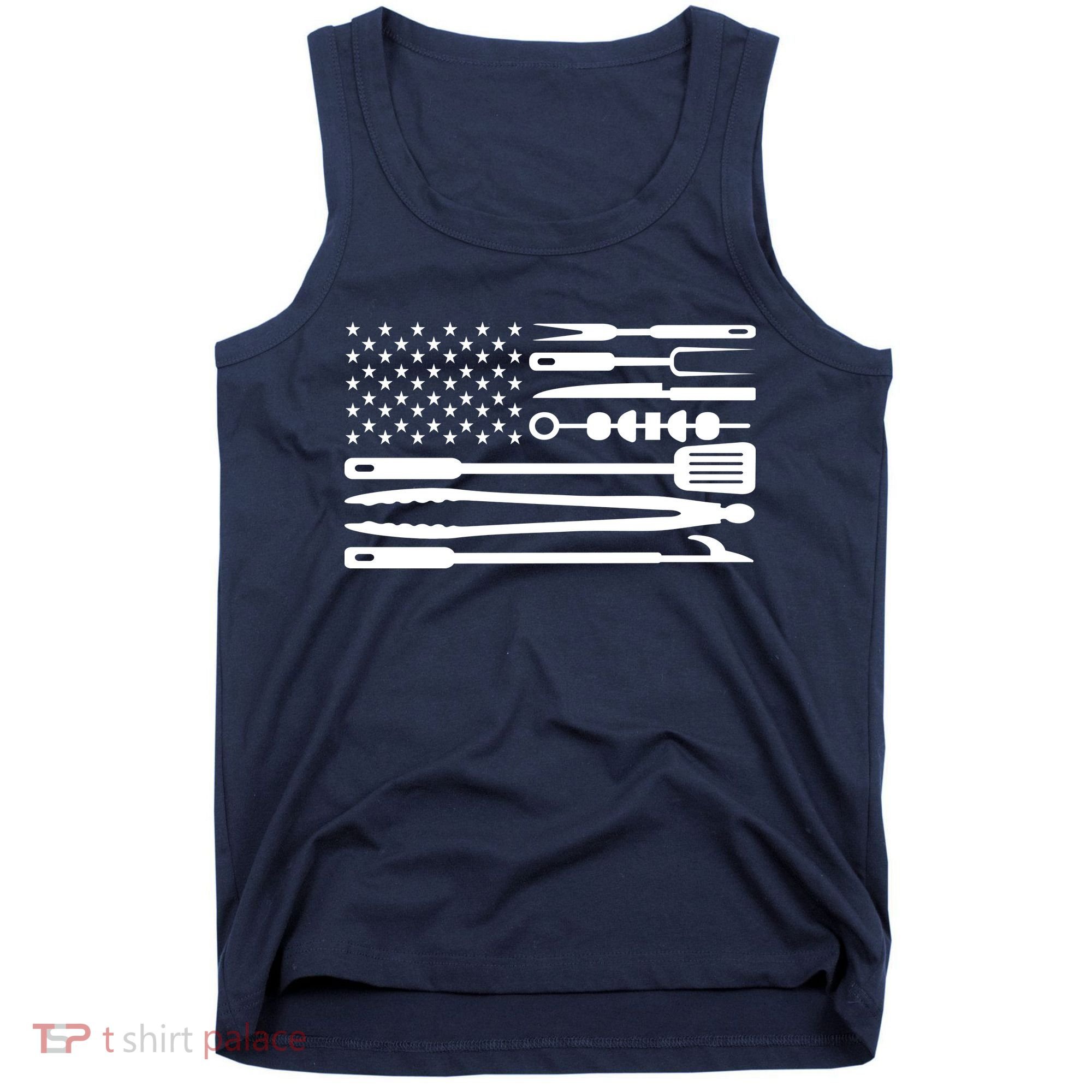 American BBQ Flag Tank Top