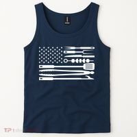 American BBQ Flag Tank Top thumb 2