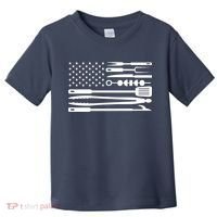 American BBQ Flag Toddler T-Shirt thumb 0