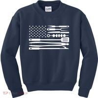 American BBQ Flag Kids Sweatshirt thumb 0