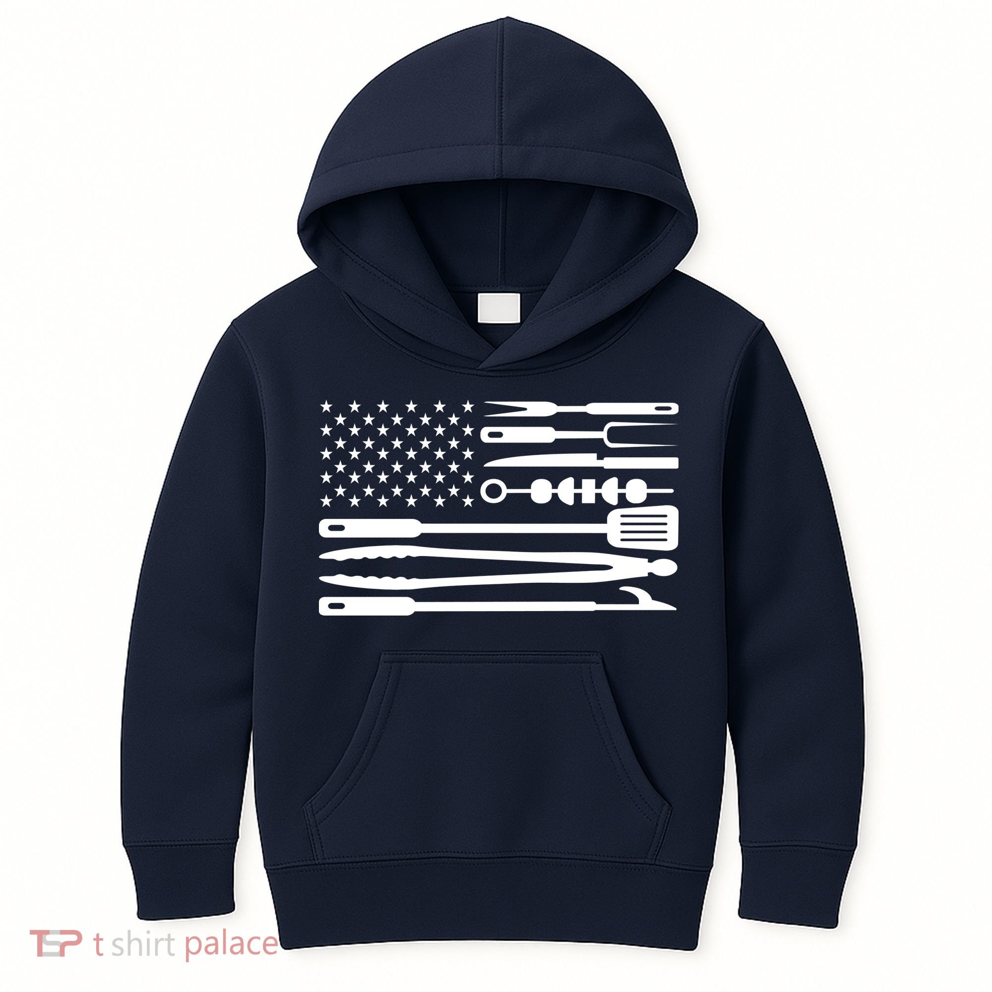 American BBQ Flag Kids Hoodie