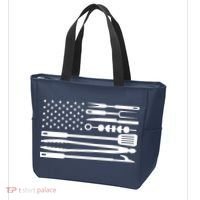 American BBQ Flag Tote Bag thumb 3
