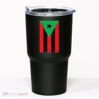 Afro Boricua Flag Funny Puerto Rico Africa Roots Pride Gift Tumbler thumb 0