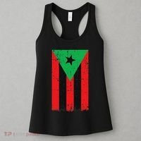 Afro Boricua Flag Funny Puerto Rico Africa Roots Pride Gift Women's Tank Top thumb 3