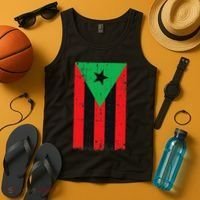 Afro Boricua Flag Funny Puerto Rico Africa Roots Pride Gift Tank Top thumb 4