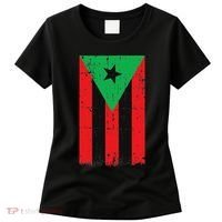 Afro Boricua Flag Funny Puerto Rico Africa Roots Pride Gift Women's T-Shirt thumb 0