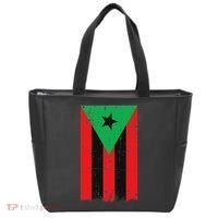 Afro Boricua Flag Funny Puerto Rico Africa Roots Pride Gift Tote Bag thumb 0